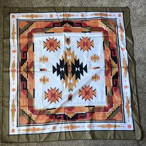 NWOT Vintage Aztec Native American Bandana
